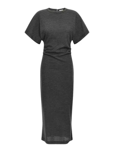BRUNELLO CUCINELLI VESTIDO MIDI - GRIS