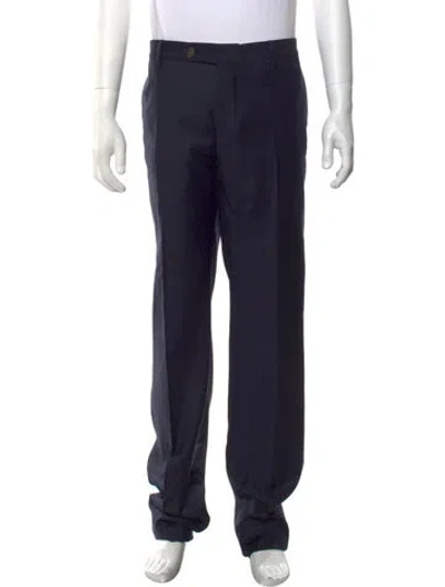 Pre-owned Brunello Cucinelli Wool Dress Pants In Blue