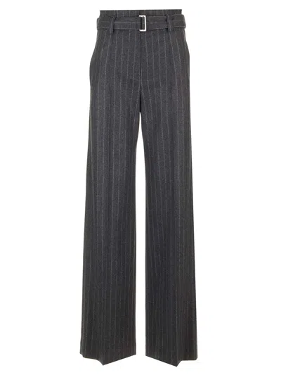 Brunello Cucinelli Wool Flannel Trousers Grey