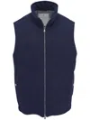 Brunello Cucinelli Wool Gilet In Blue