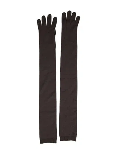 Pre-owned Brunello Cucinelli Wool Gloves In Gray