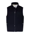 Brunello Cucinelli High-neck Down Gilet In Blue