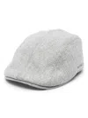 Brunello Cucinelli Virgin Wool Flannel Flat Cap With Embroidery