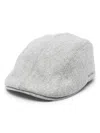 Brunello Cucinelli Virgin Wool Flannel Flat Cap With Embroidery