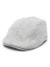 Brunello Cucinelli Virgin Wool Flannel Flat Cap With Embroidery