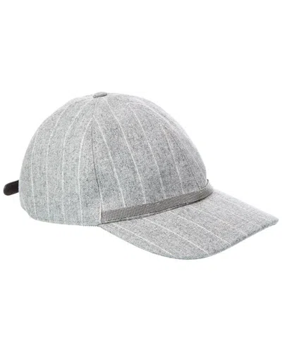 Brunello Cucinelli Wool Hat In Gray