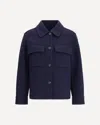 Brunello Cucinelli Wool Jacket In Blue