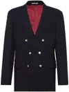 Brunello Cucinelli Prince Of Wales Deconstructed Blazer In Blue