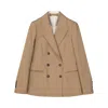 Brunello Cucinelli Wool Jacket In Brown