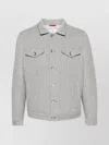 Brunello Cucinelli Wattierte Hemdjacke In Light Grey