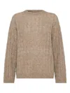 Brunello Cucinelli Dazzling Cable Sweatshirt