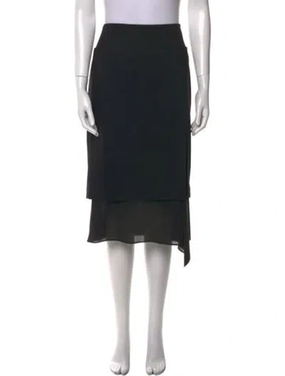 Pre-owned Brunello Cucinelli Wool Knee-length Skirt In Blue
