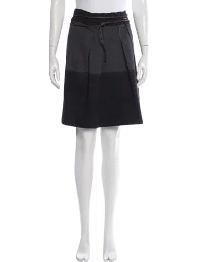 Pre-owned Brunello Cucinelli Wool Knee-length Skirt In Gray