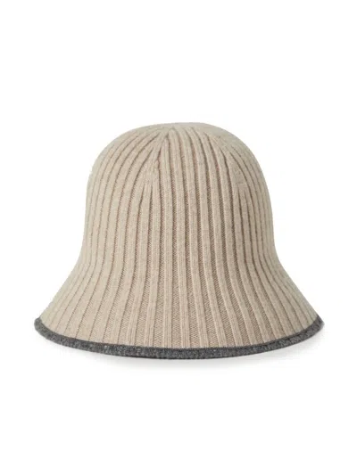 Brunello Cucinelli Wool Knit Bucket Hat In Neutral