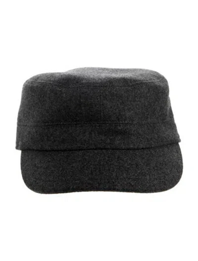Pre-owned Brunello Cucinelli Wool Knit Newsboy Hat W/tags In Gray