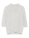 Brunello Cucinelli Wool Knitted Jumper In White