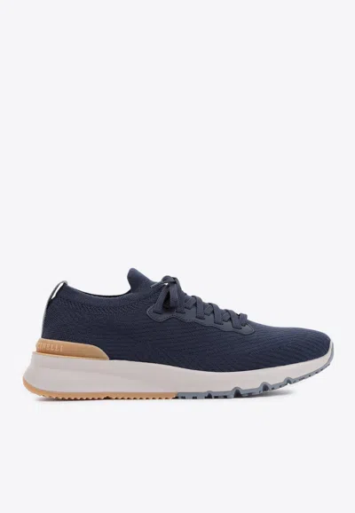 BRUNELLO CUCINELLI WOOL LOW-TOP SNEAKERS