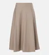 Brunello Cucinelli Georg Corda Midi Skirt In Grey
