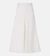 Brunello Cucinelli Twill Midi Skirt In White