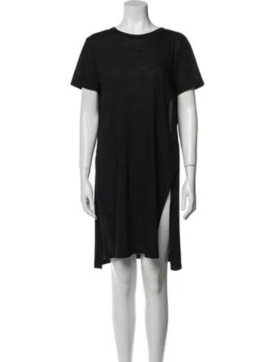 Pre-owned Brunello Cucinelli Wool Mini Dress In Black