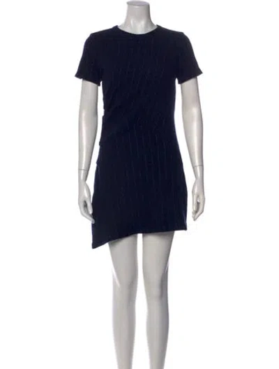 Pre-owned Brunello Cucinelli Wool Mini Dress In Black