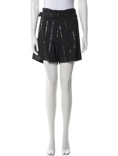 Pre-owned Brunello Cucinelli Wool Mini Shorts In Black