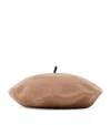 Brunello Cucinelli Wool Beret In Brown