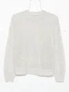 Brunello Cucinelli Women Wool Open-knit Sweater In Nude