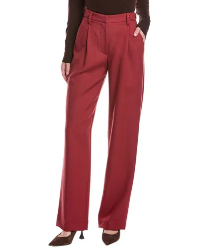 Brunello Cucinelli Wool Pant In Brown