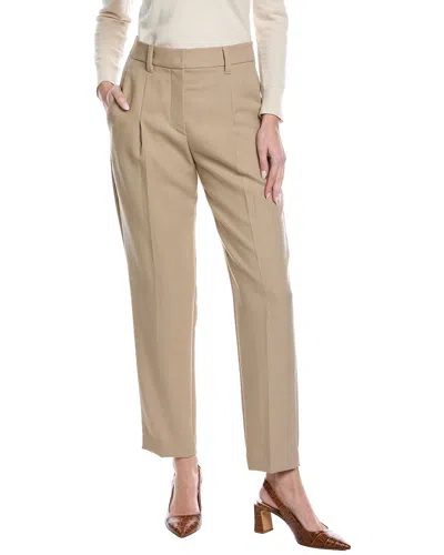 Brunello Cucinelli Wool Pant In Neutral