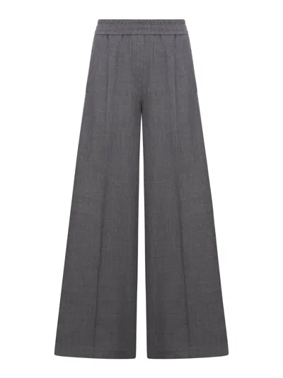 Brunello Cucinelli Wool Pant In Grey