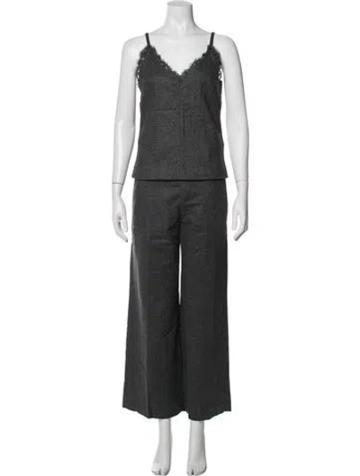 Pre-owned Brunello Cucinelli Wool Pant Set In Grey