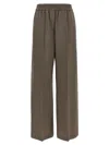 Brunello Cucinelli Elastic Waist Casual Pants In Brown