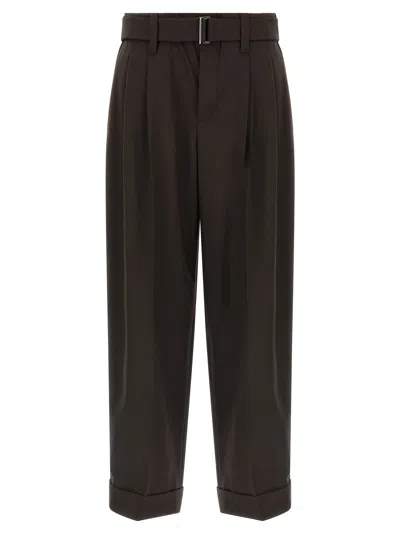 Brunello Cucinelli Wool Pants In Black