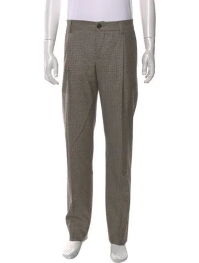 Pre-owned Brunello Cucinelli Wool Pants In Brown