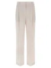 Brunello Cucinelli Wool Pants White In Neutral