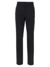 Brunello Cucinelli Wool Pants With Belt Loops And Pockets In Black