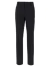Brunello Cucinelli Wool Pants With Belt Loops And Pockets In Black
