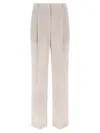 Brunello Cucinelli Wool Pants White In Neutral