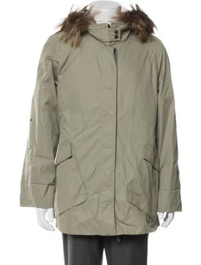 Pre-owned Brunello Cucinelli Wool Parka In Green