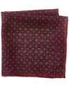 Brunello Cucinelli All-over Graphic-print Handkerchief In Burgundy