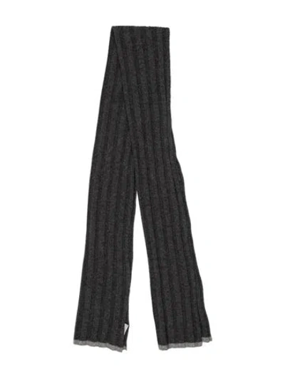 Pre-owned Brunello Cucinelli Wool Scarf In Black