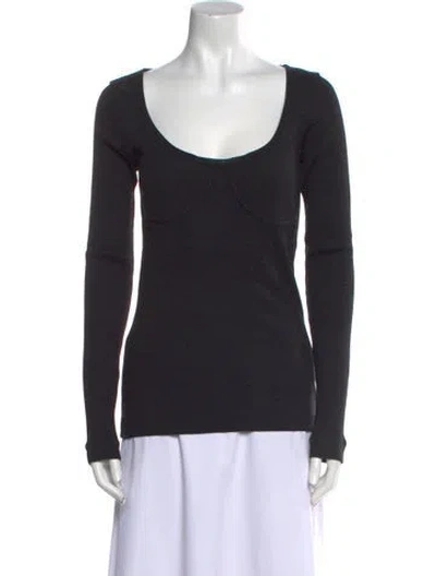 Pre-owned Brunello Cucinelli Wool Scoop Neck Sweater In Gray