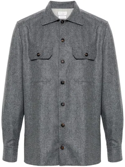 BRUNELLO CUCINELLI BRUNELLO CUCINELLI WOOL SHIRT