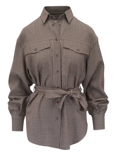 Brunello Cucinelli Wool Shirt In Black