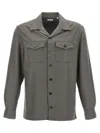 Brunello Cucinelli Camp-collar Long-sleeve Shirt In Green