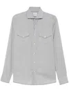 Brunello Cucinelli Wool Shirt In Grey