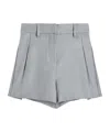 Brunello Cucinelli Wool Shorts In Gray