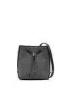 Brunello Cucinelli Drawstring Virgin Wool Bucket Bag In Grey