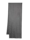 Brunello Cucinelli Glitter-detailed Scarf In Grey